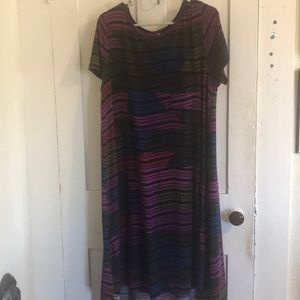Multi colored stripe Carly Dress